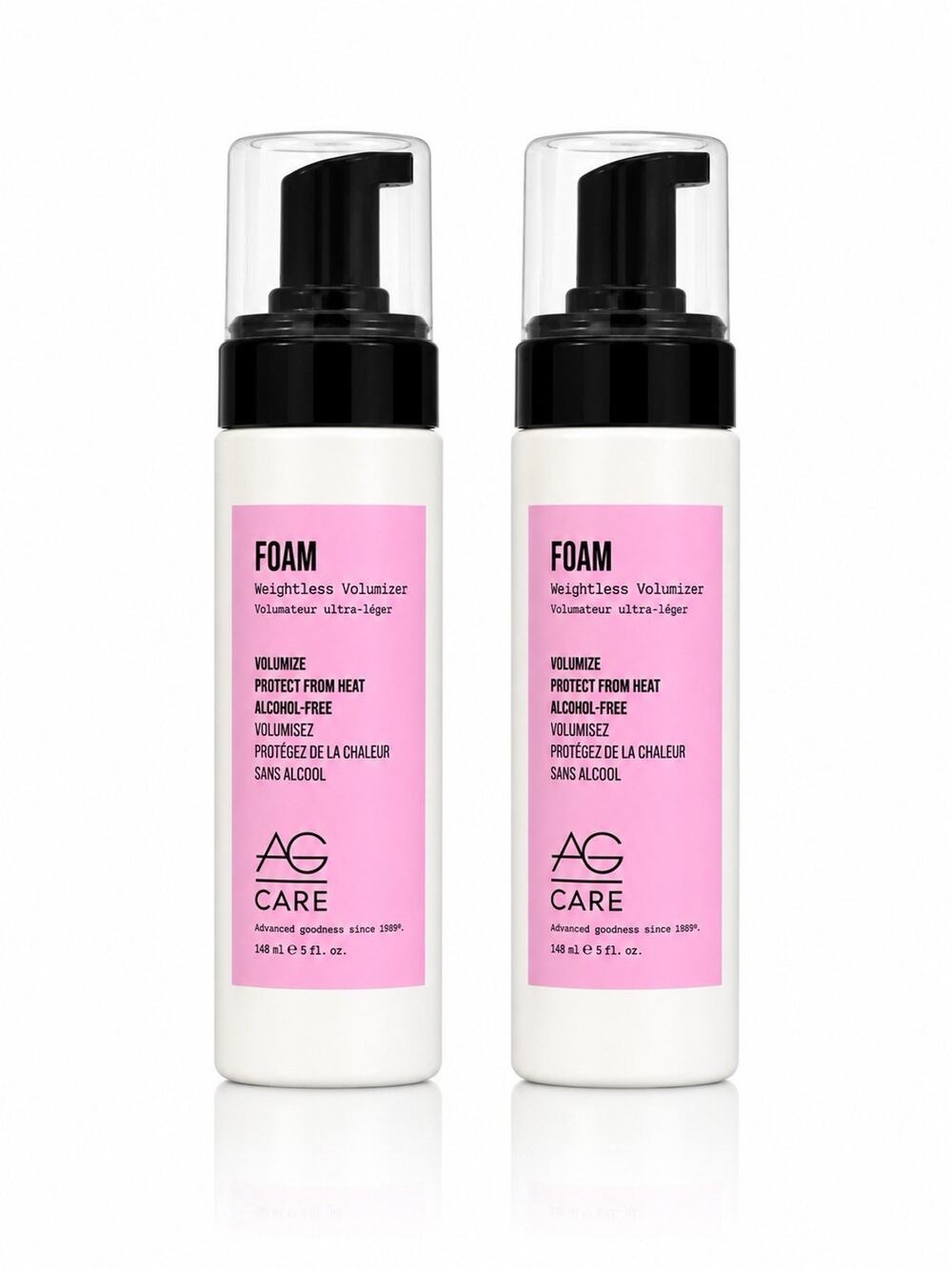 AG Care Foam Weightless Volumizer Duo 5oz 148ml Each Heat Protectant